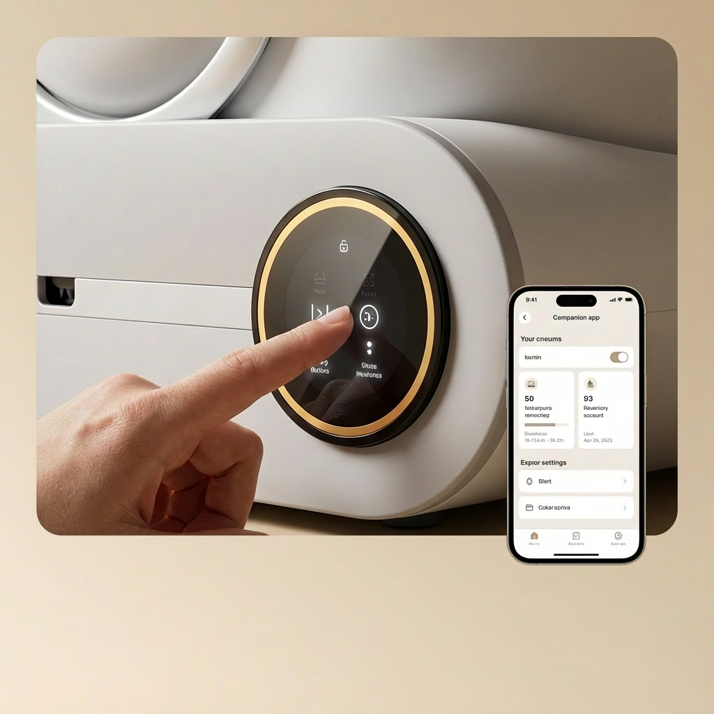 Litière robot autonettoyante