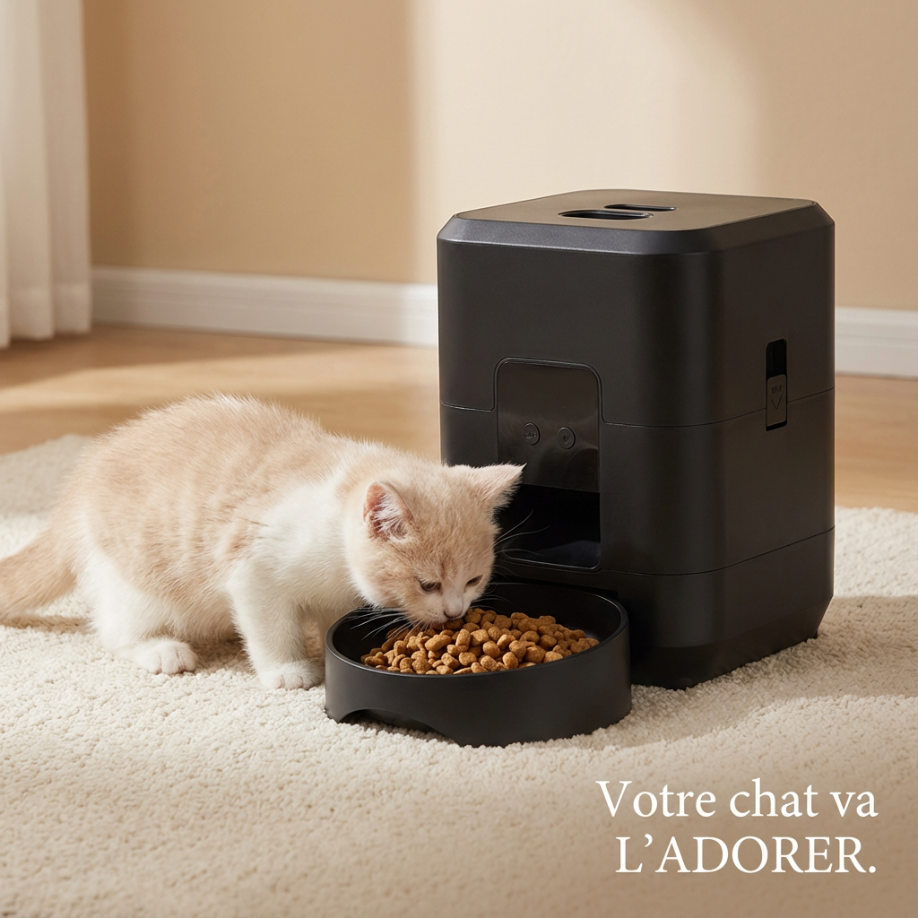 Distributeur automatique de croquettes