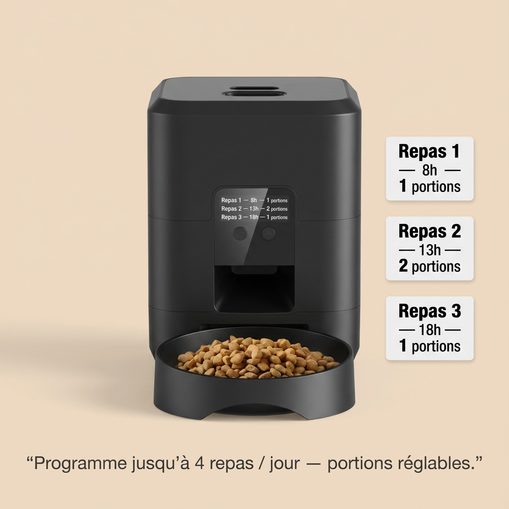Distributeur automatique de croquettes